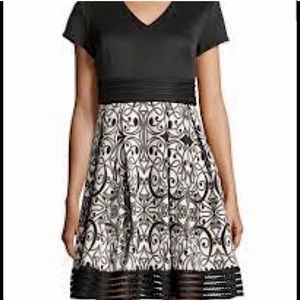 2/$75 Taylor A-Line Print Scuba Knit Dress